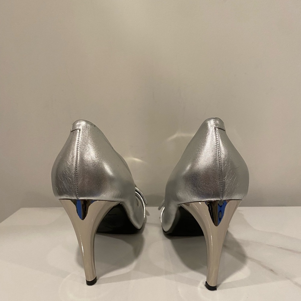 Roger Vivier Silver Buckle Heels - Picture 10 of 15